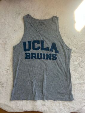 Gray Tank Top with Navy UCLA lettering